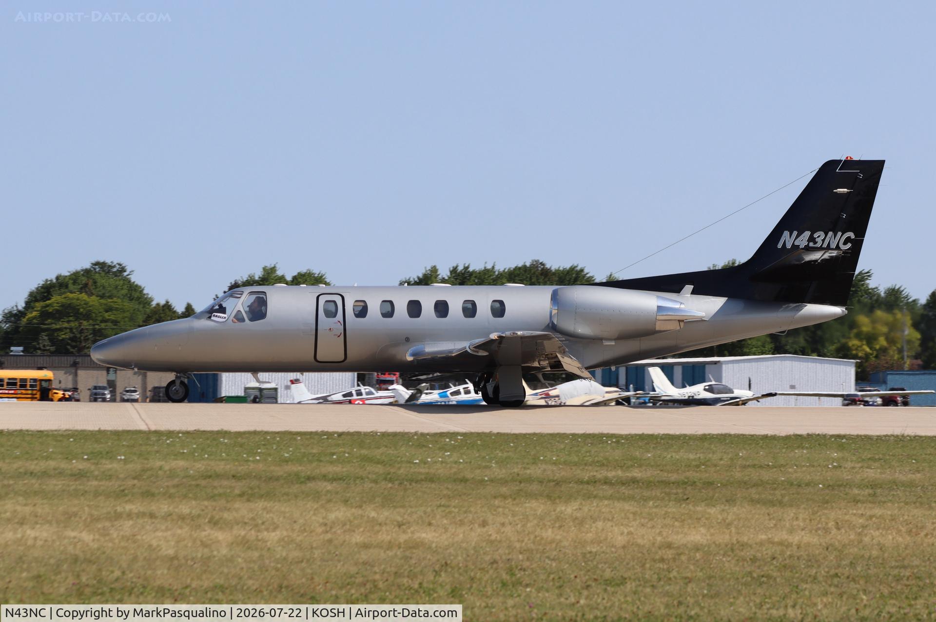 Aircraft N43NC, 2006 Cessna 560 Citation Encore, c/n 560-0698, Cessna 560, at KOSH, photo by MarkPasqualino