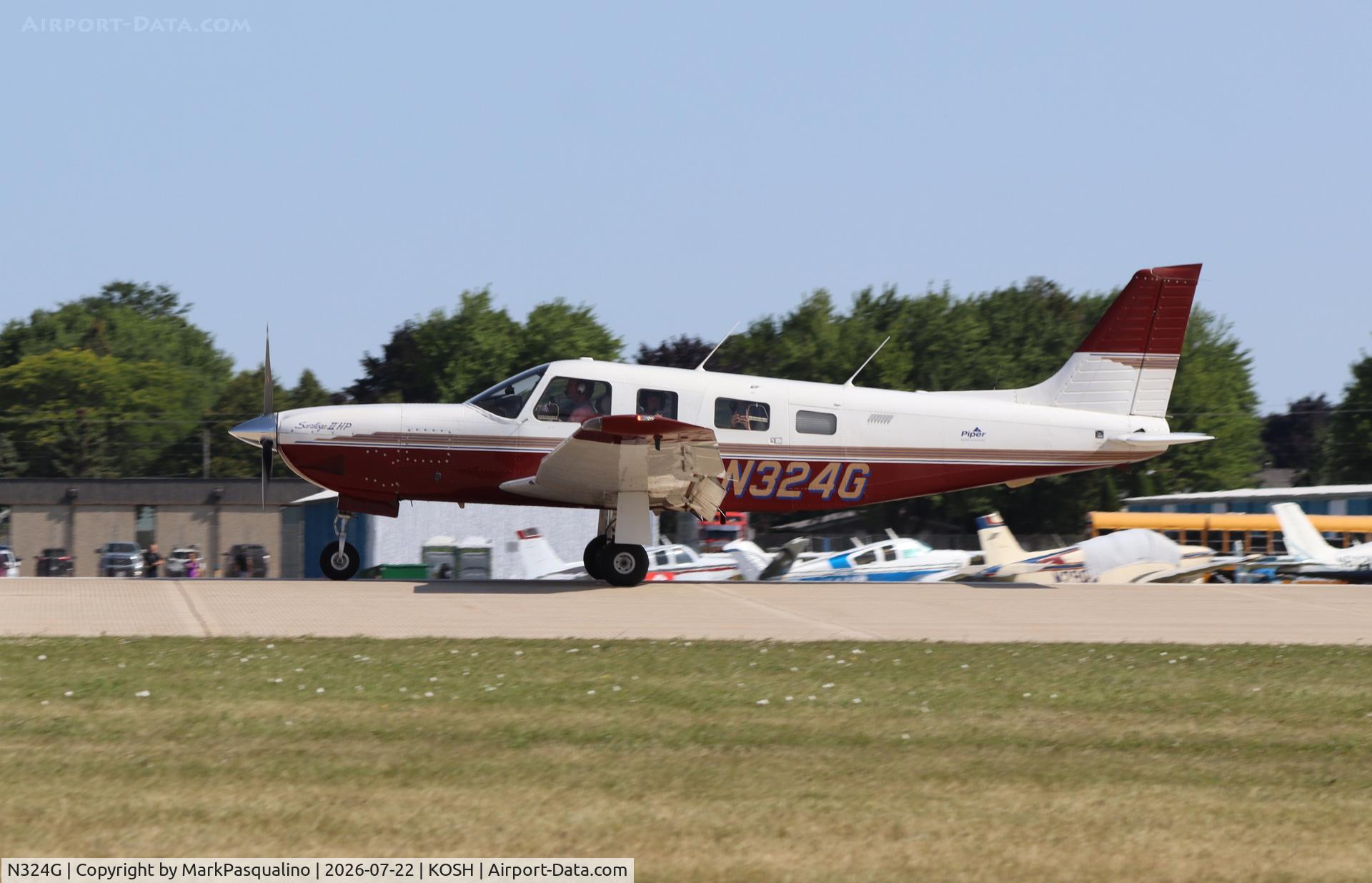 Aircraft N324G, 1995 Piper PA-32R-301 Saratoga SP, c/n 3246003, Piper PA-32R-301, at KOSH, photo by MarkPasqualino