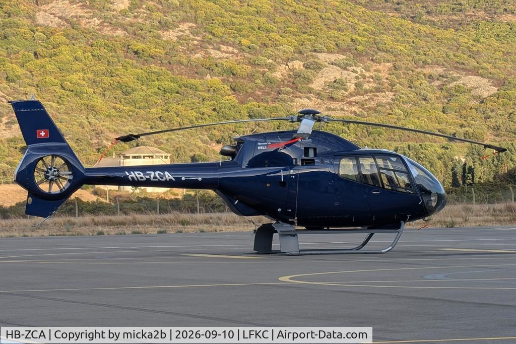Aircraft HB-ZCA, 2000 Eurocopter EC-120B Colibri, c/n 1092, Parked with new livery, at LFKC, photo by micka2b
