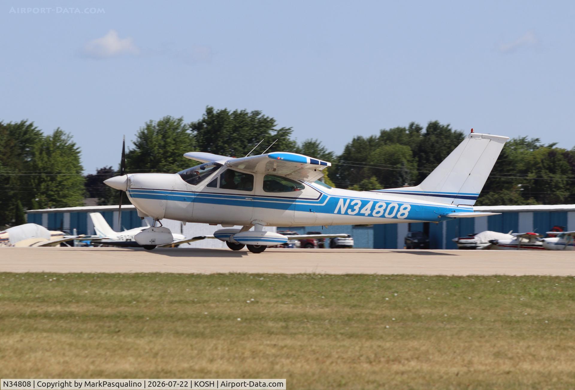 Aircraft N34808, 1973 Cessna 177B Cardinal, c/n 17702016, Cessna 177B, at KOSH, photo by MarkPasqualino