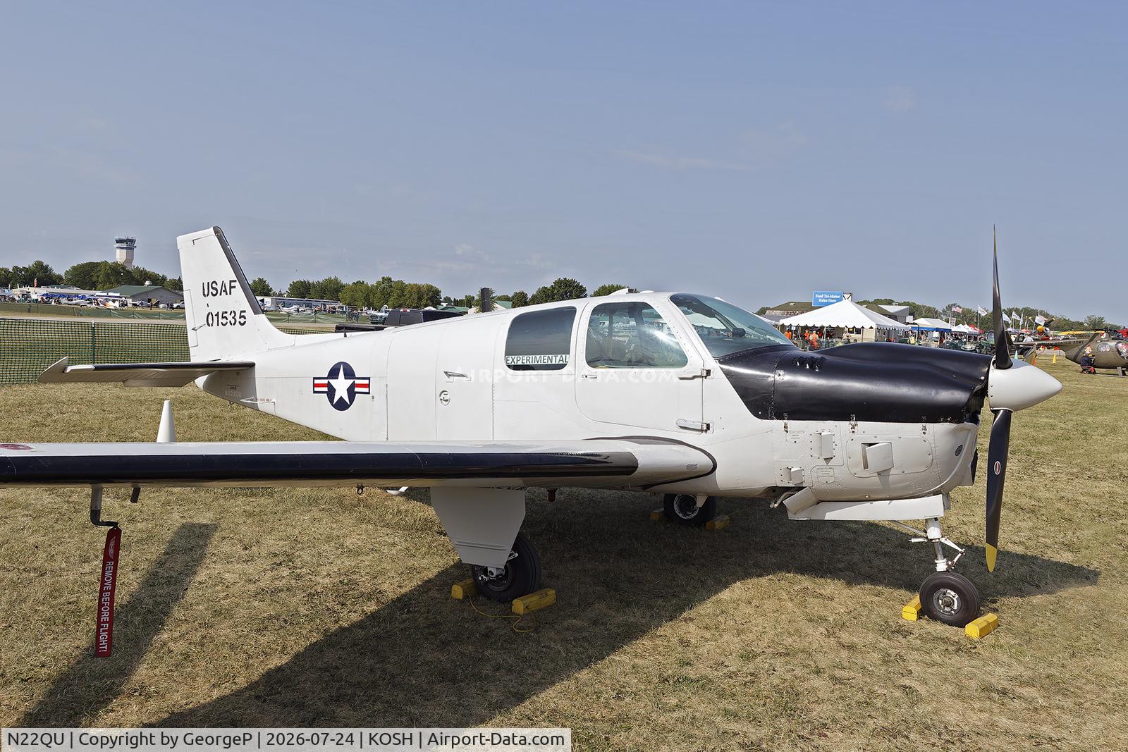 Aircraft N22QU, 1970 Beech 1079, c/n EB-14, Airventure 2026., at KOSH, photo by GeorgeP