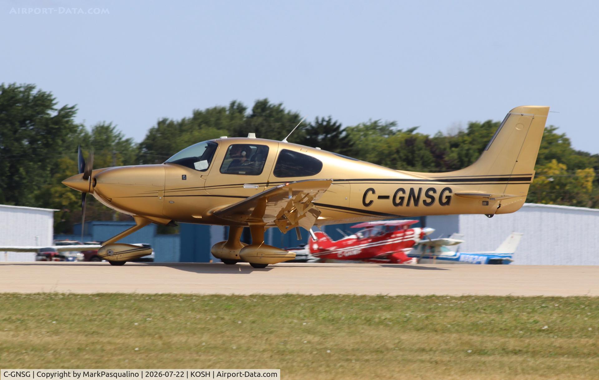 Aircraft C-GNSG, 2017 Cirrus SR22T, c/n 1637, Cirrus SR22T, at KOSH, photo by MarkPasqualino