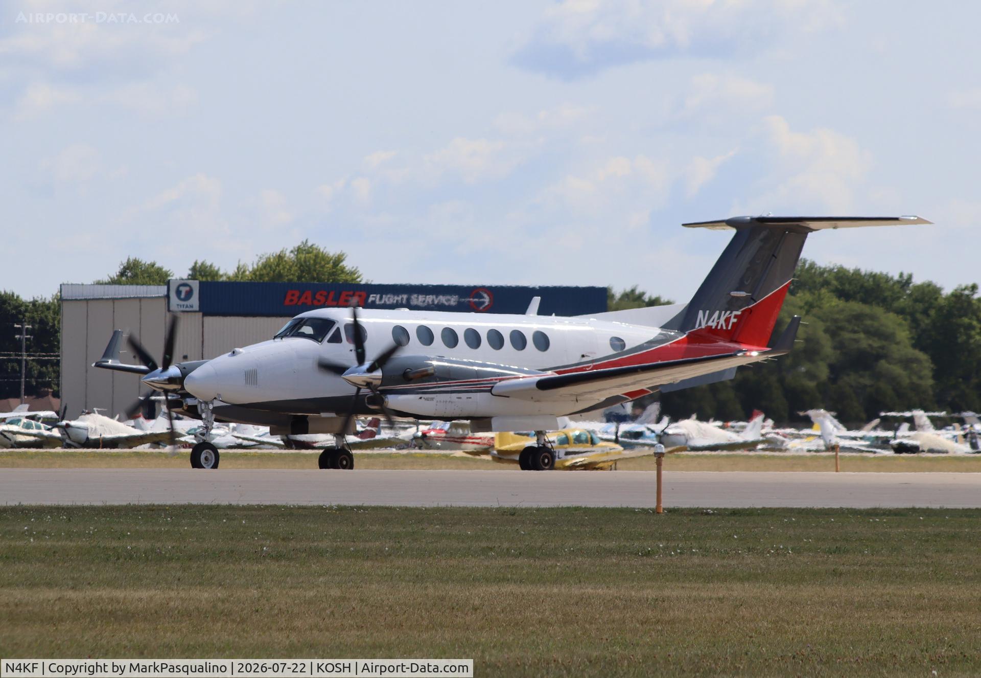 Aircraft N4KF, 2002 Beech B300 King Air, c/n FL-354, Beech B300, at KOSH, photo by MarkPasqualino