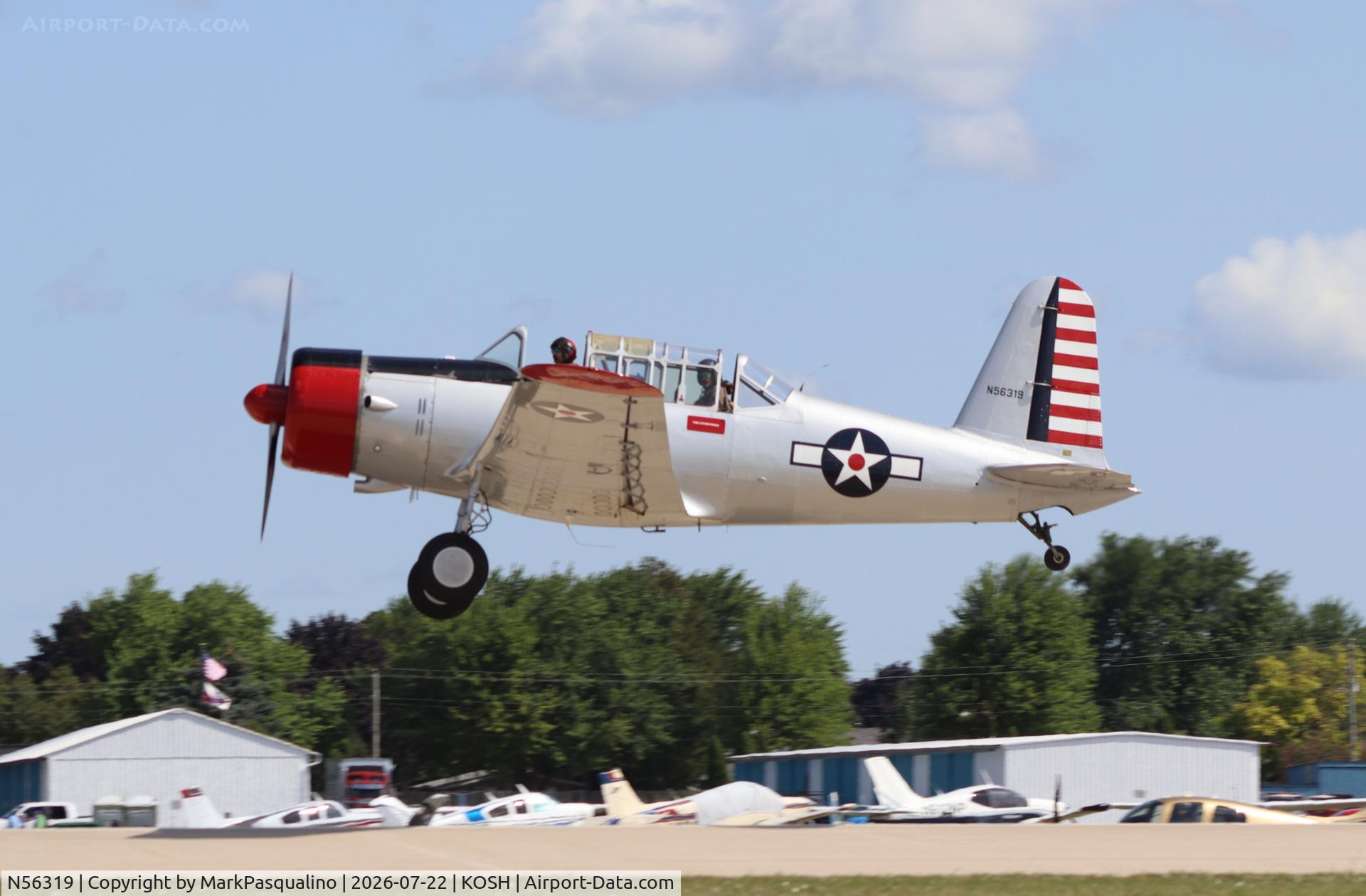 Aircraft N56319, 1941 Consolidated Vultee BT-13A, c/n 2167, Vultee BT-13A, at KOSH, photo by MarkPasqualino
