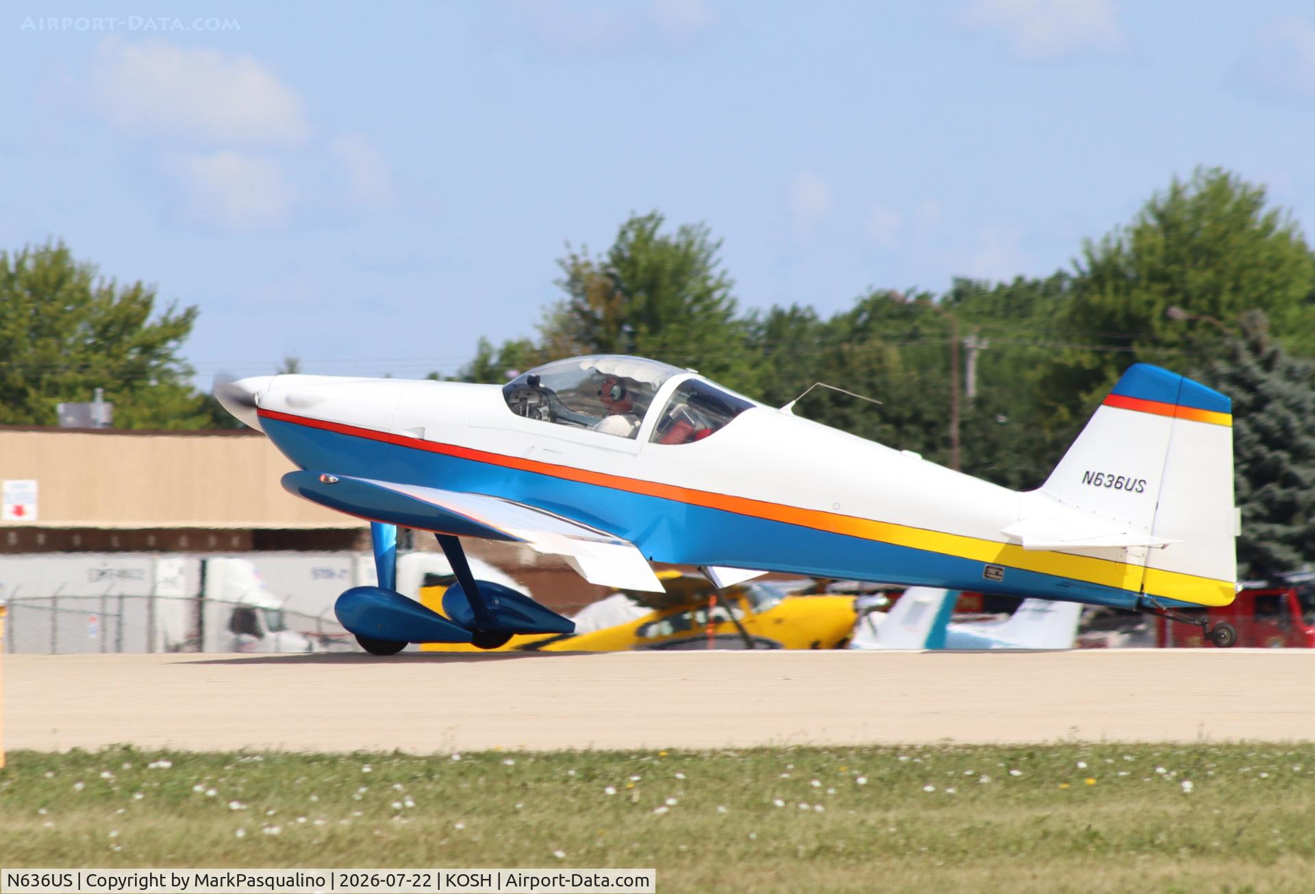 Aircraft N636US, 1993 Vans RV-6, c/n 006, Vans RV-6, at KOSH, photo by MarkPasqualino