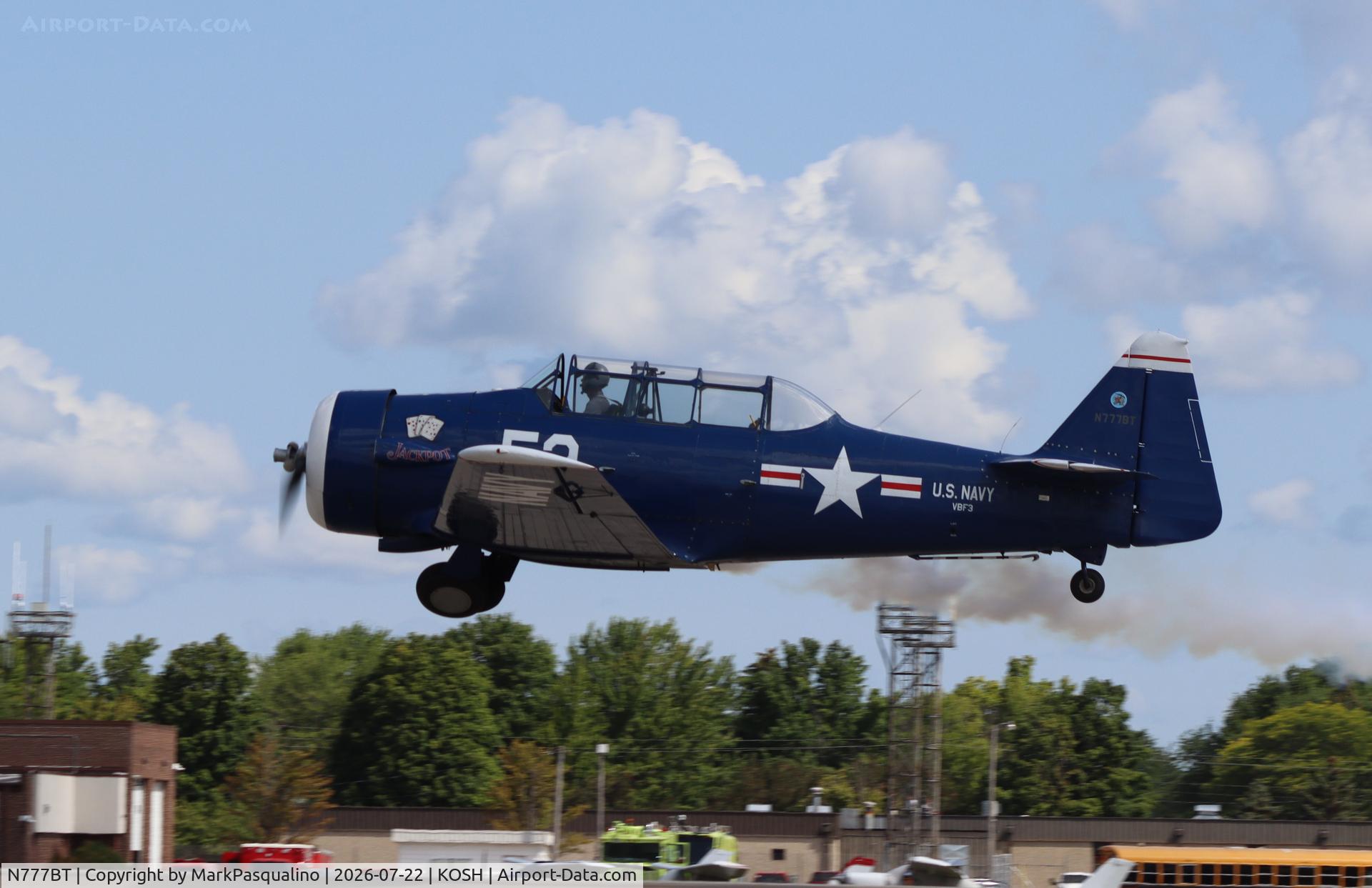 Aircraft N777BT, 1943 Canadian Car & Foundry Harvard MK IV, c/n CCF4-88, Harvard Mk.IV, at KOSH, photo by MarkPasqualino