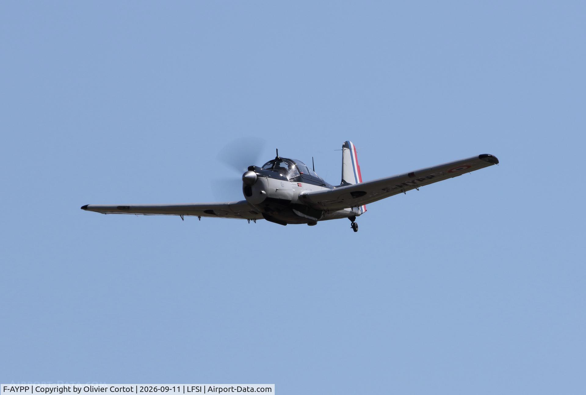 Aircraft F-AYPP, Morane-Saulnier MS-733 Alcyon, c/n 15, 2026 airshow, at LFSI, photo by Olivier Cortot