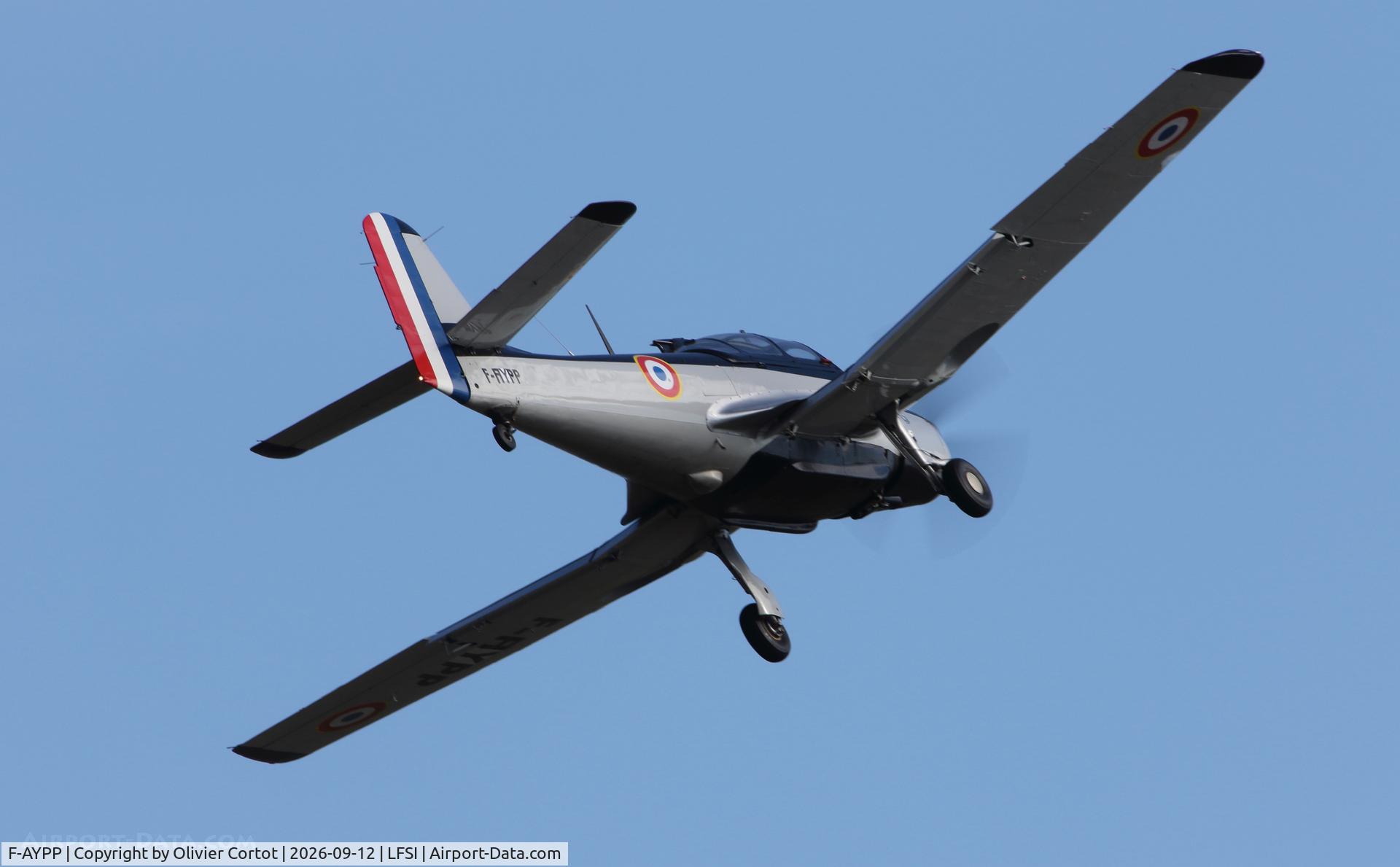 Aircraft F-AYPP, Morane-Saulnier MS-733 Alcyon, c/n 15, 2026 airshow, at LFSI, photo by Olivier Cortot