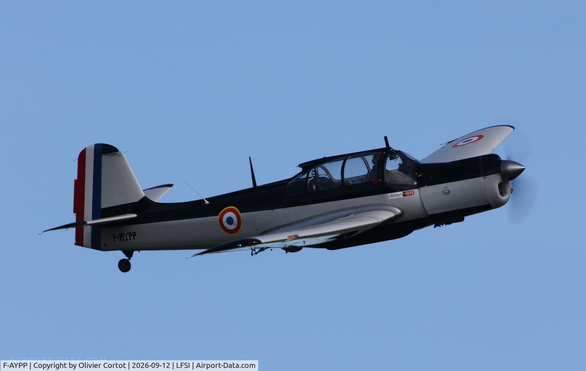Aircraft F-AYPP, Morane-Saulnier MS-733 Alcyon, c/n 15, 2026 airshow, at LFSI, photo by Olivier Cortot