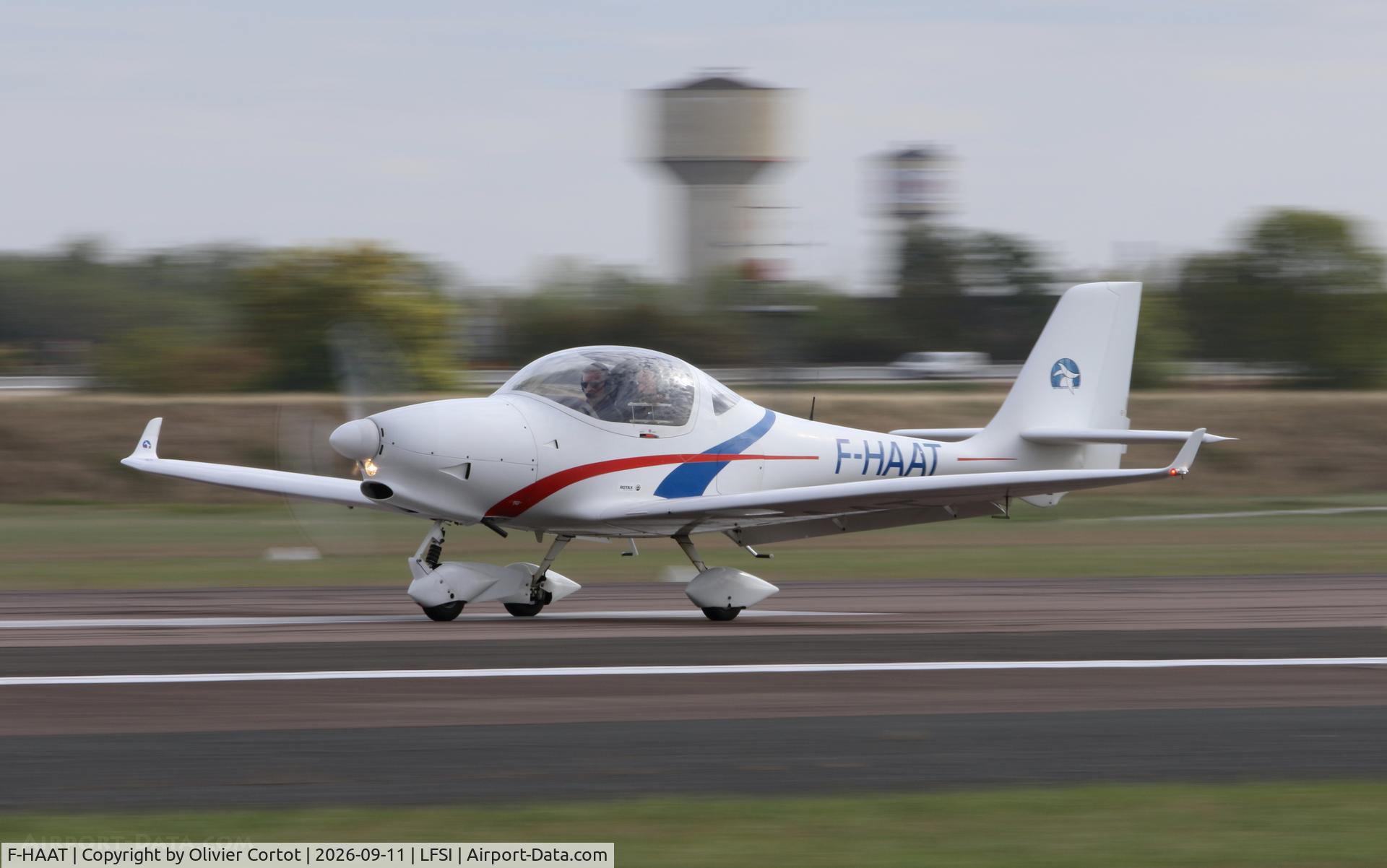 Aircraft F-HAAT, Aquila A210 (AT01), c/n AT01-130, 2026 airshow, at LFSI, photo by Olivier Cortot