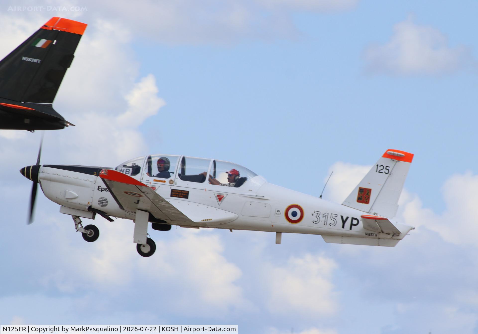 Aircraft N125FR, Socata TB-30 Epsilon, c/n 125, Socata TB-30 Epsilon, at KOSH, photo by MarkPasqualino