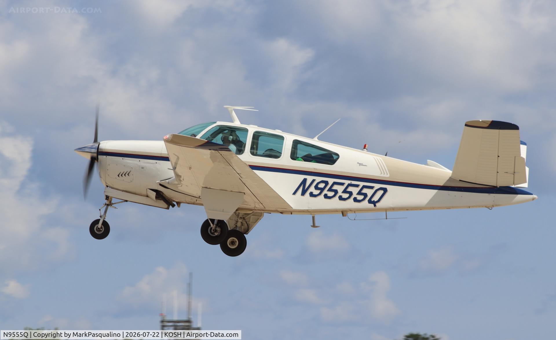 Aircraft N9555Q, 1966 Beech V35 Bonanza, c/n D-8193, Beech V35, at KOSH, photo by MarkPasqualino
