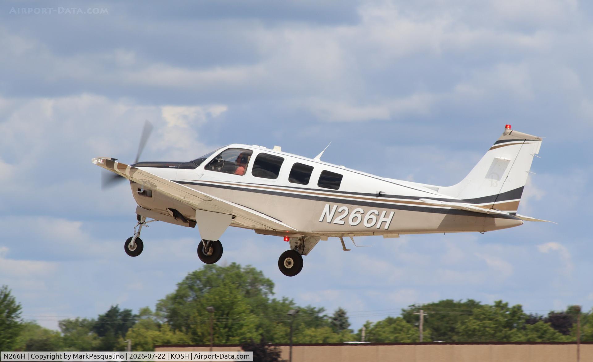 Aircraft N266H, 2008 Hawker Beechcraft Corp G36 Bonanza, c/n E-3877, Beech G36, at KOSH, photo by MarkPasqualino