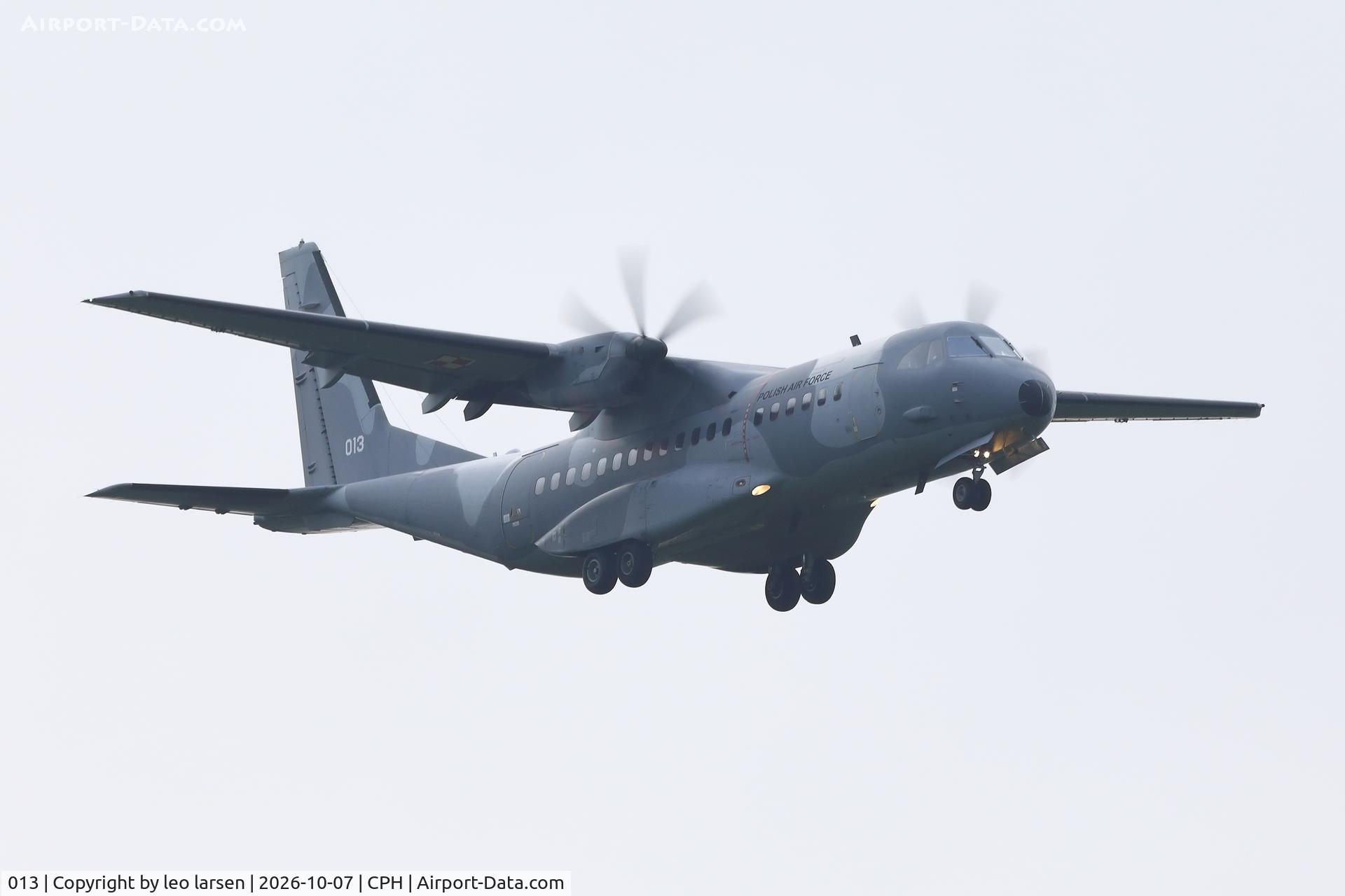 Aircraft 013, CASA C-295M, c/n S-013, Copenhagen 7.10.2026, at CPH, photo by leo larsen