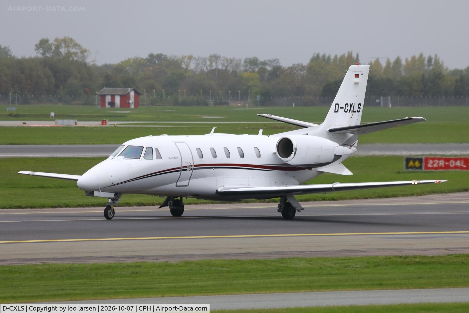Aircraft D-CXLS, 2009 Cessna 560XL Citation XLS+, c/n 560-6027, Copenhagen 7.10.2026, at CPH, photo by leo larsen