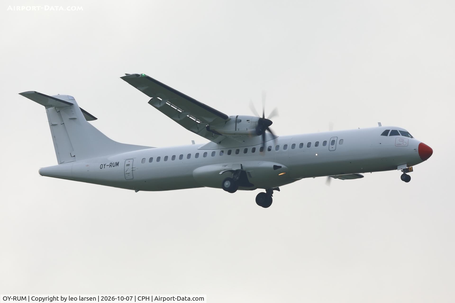 Aircraft OY-RUM, 2014 ATR ATR 72-600 (72-212A), c/n 1164, Copenhagen 7.10.2026, at CPH, photo by leo larsen