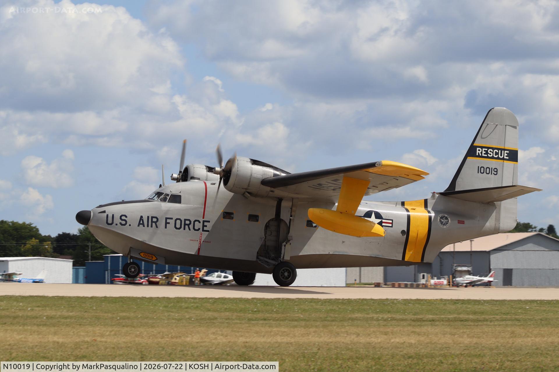 Aircraft N10019, 1951 Grumman HU-16E Albatross, c/n G 92/40B, Grumman HU-16E, at KOSH, photo by MarkPasqualino