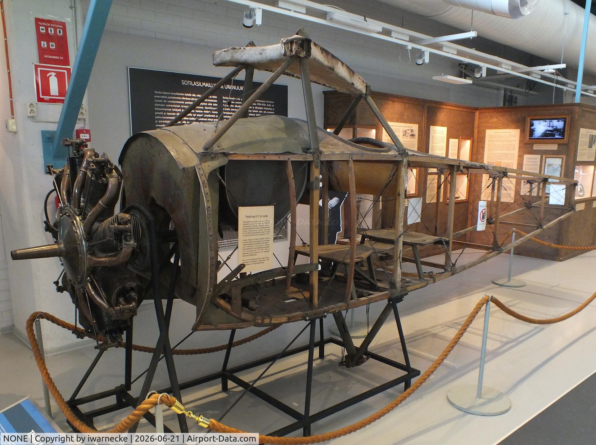 Aircraft NONE, Thulin Type D, c/n not found_Tikkakoski Thulin D, Thulin Type D (fuselage only (minus tail/skin/wings/landing gear) at the Suomen Ilmavoimamuseo (Finnish Air Force Museum, formerly known as Keski-Suomen Ilmailumuseo / Aviation Museum of Central Finland), Jyväskylä-Tikkakoski, photo by iwarnecke