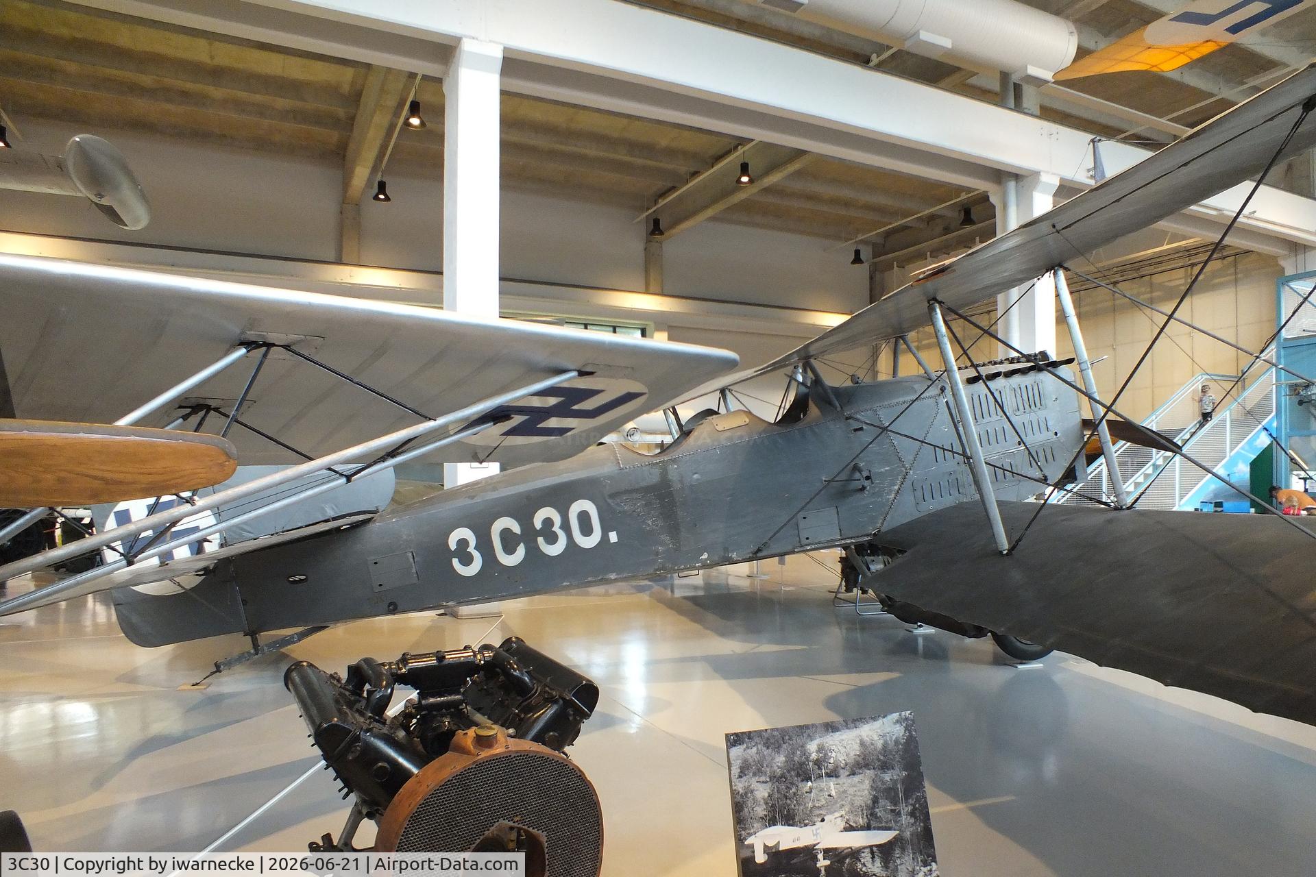Aircraft 3C30, Breguet 14A2, c/n Not found 3C30, Breguet XIV A2 at the Suomen Ilmavoimamuseo (Finnish Air Force Museum, formerly known as Keski-Suomen Ilmailumuseo / Aviation Museum of Central Finland), Jyväskylä-Tikkakoski, photo by iwarnecke
