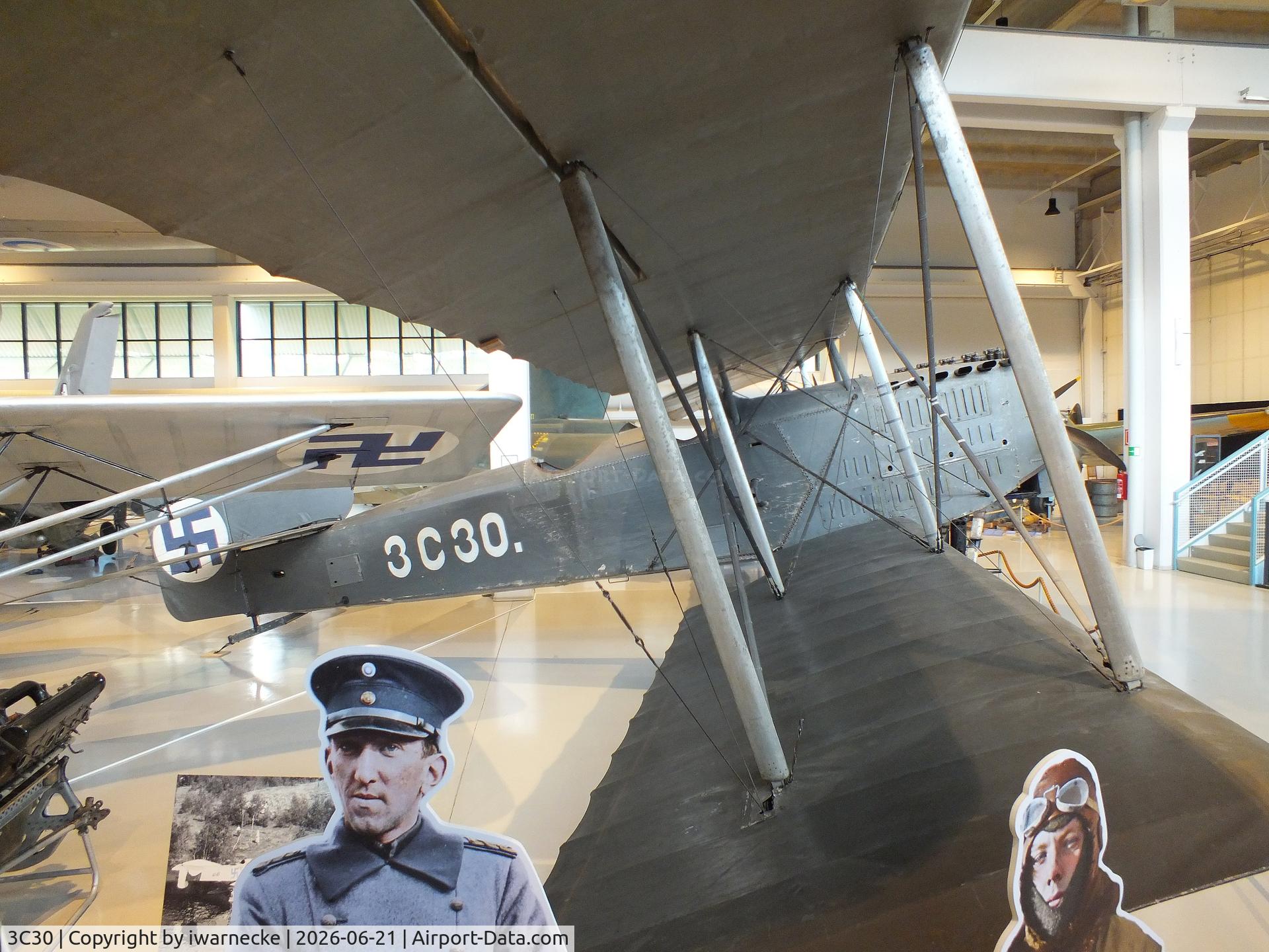 Aircraft 3C30, Breguet 14A2, c/n Not found 3C30, Breguet XIV A2 at the Suomen Ilmavoimamuseo (Finnish Air Force Museum, formerly known as Keski-Suomen Ilmailumuseo / Aviation Museum of Central Finland), Jyväskylä-Tikkakoski, photo by iwarnecke