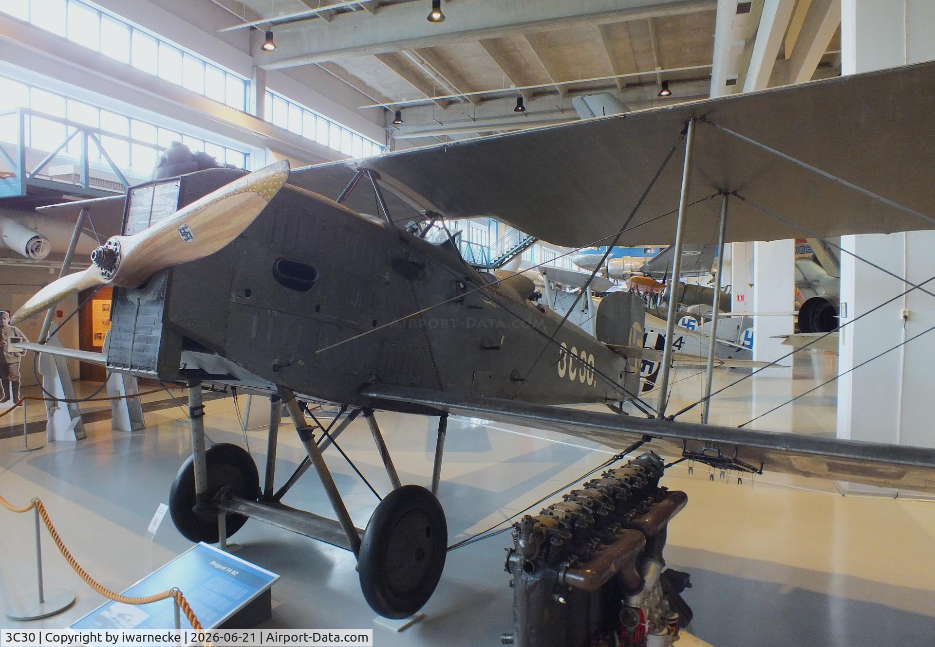 Aircraft 3C30, Breguet 14A2, c/n Not found 3C30, Breguet XIV A2 at the Suomen Ilmavoimamuseo (Finnish Air Force Museum, formerly known as Keski-Suomen Ilmailumuseo / Aviation Museum of Central Finland), Jyväskylä-Tikkakoski, photo by iwarnecke