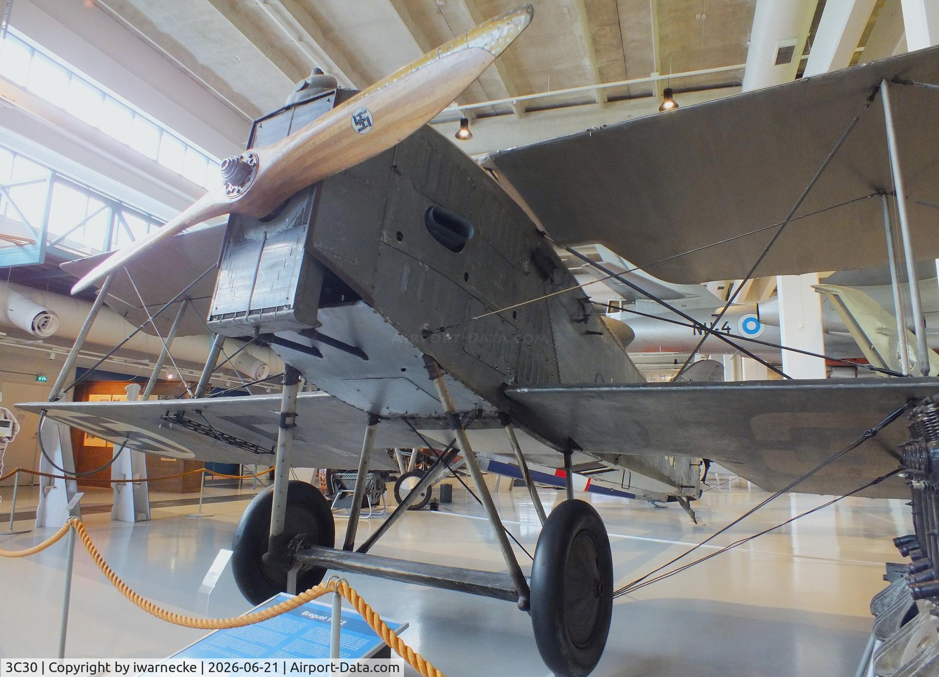 Aircraft 3C30, Breguet 14A2, c/n Not found 3C30, Breguet XIV A2 at the Suomen Ilmavoimamuseo (Finnish Air Force Museum, formerly known as Keski-Suomen Ilmailumuseo / Aviation Museum of Central Finland), Jyväskylä-Tikkakoski, photo by iwarnecke