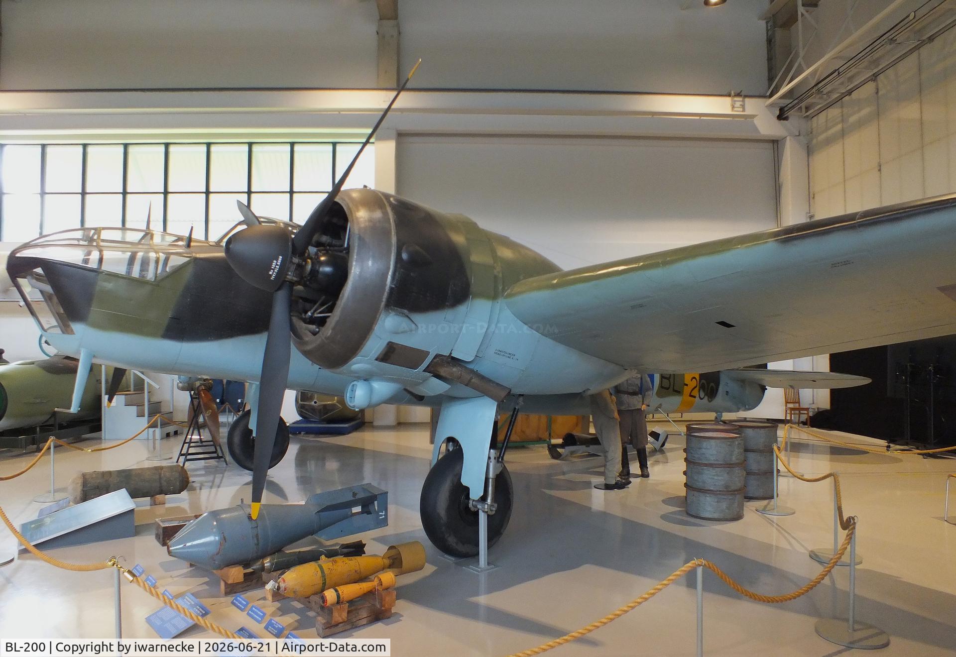 Aircraft BL-200, Bristol Blenheim Mk.IV, c/n VI/3, Bristol Blenheim IV at the Suomen Ilmavoimamuseo (Finnish Air Force Museum, formerly known as Keski-Suomen Ilmailumuseo / Aviation Museum of Central Finland), Jyväskylä-Tikkakoski, photo by iwarnecke