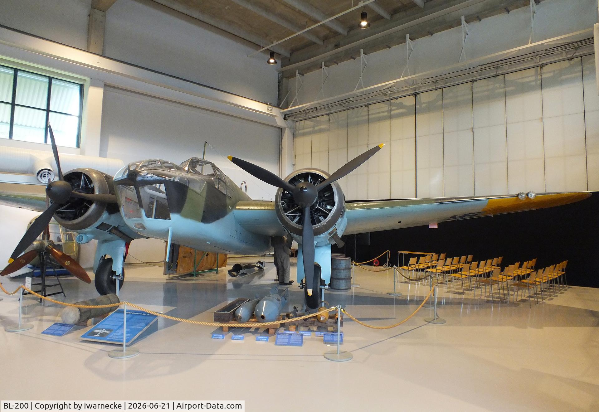 Aircraft BL-200, Bristol Blenheim Mk.IV, c/n VI/3, Bristol Blenheim IV at the Suomen Ilmavoimamuseo (Finnish Air Force Museum, formerly known as Keski-Suomen Ilmailumuseo / Aviation Museum of Central Finland), Jyväskylä-Tikkakoski, photo by iwarnecke