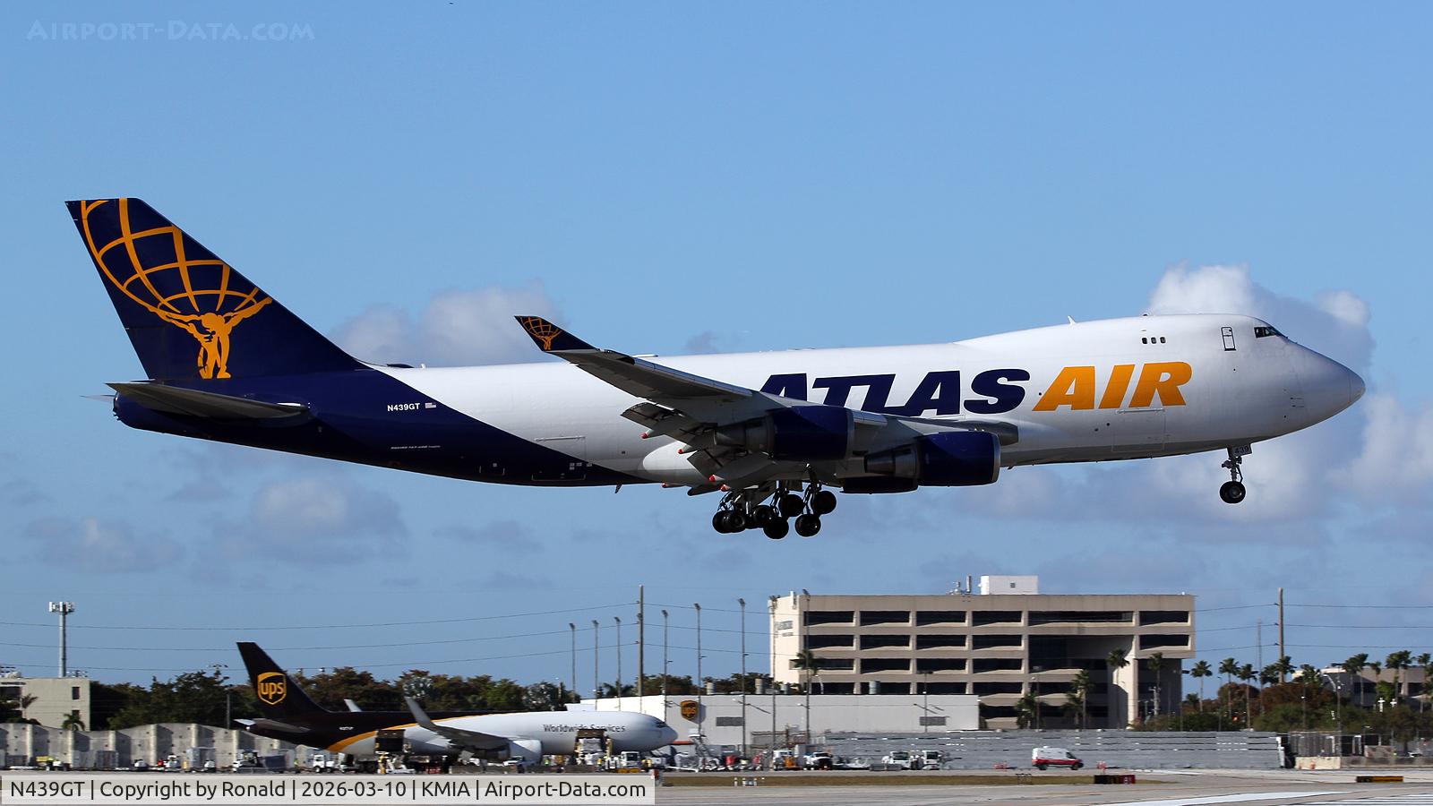 Aircraft N439GT, 2002 Boeing 747-409F, c/n 30767, at mia, at KMIA, photo by Ronald