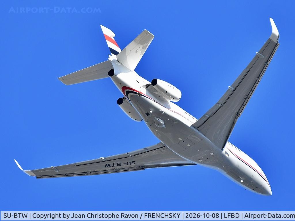 Aircraft SU-BTW, Dassault Aviation FALCON 8X EASy III, c/n 434 l/n 2017, Egyptian Air Force, at LFBD, photo by Jean Christophe Ravon / FRENCHSKY