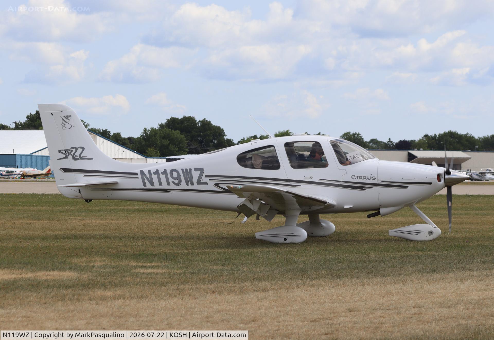 Aircraft N119WZ, 2002 Cirrus SR22, c/n 0414, Cirrus SR22, at KOSH, photo by MarkPasqualino
