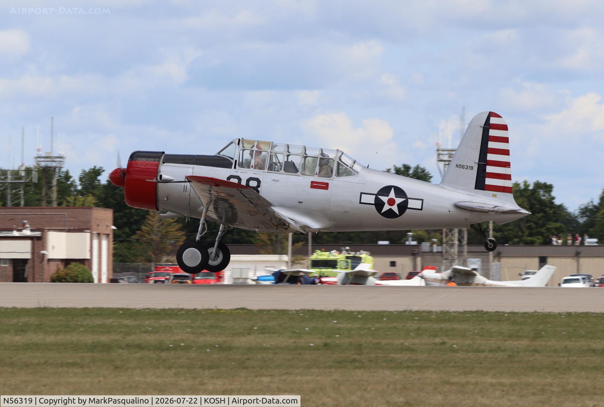 Aircraft N56319, 1941 Consolidated Vultee BT-13A, c/n 2167, Vultee BT-13A, at KOSH, photo by MarkPasqualino
