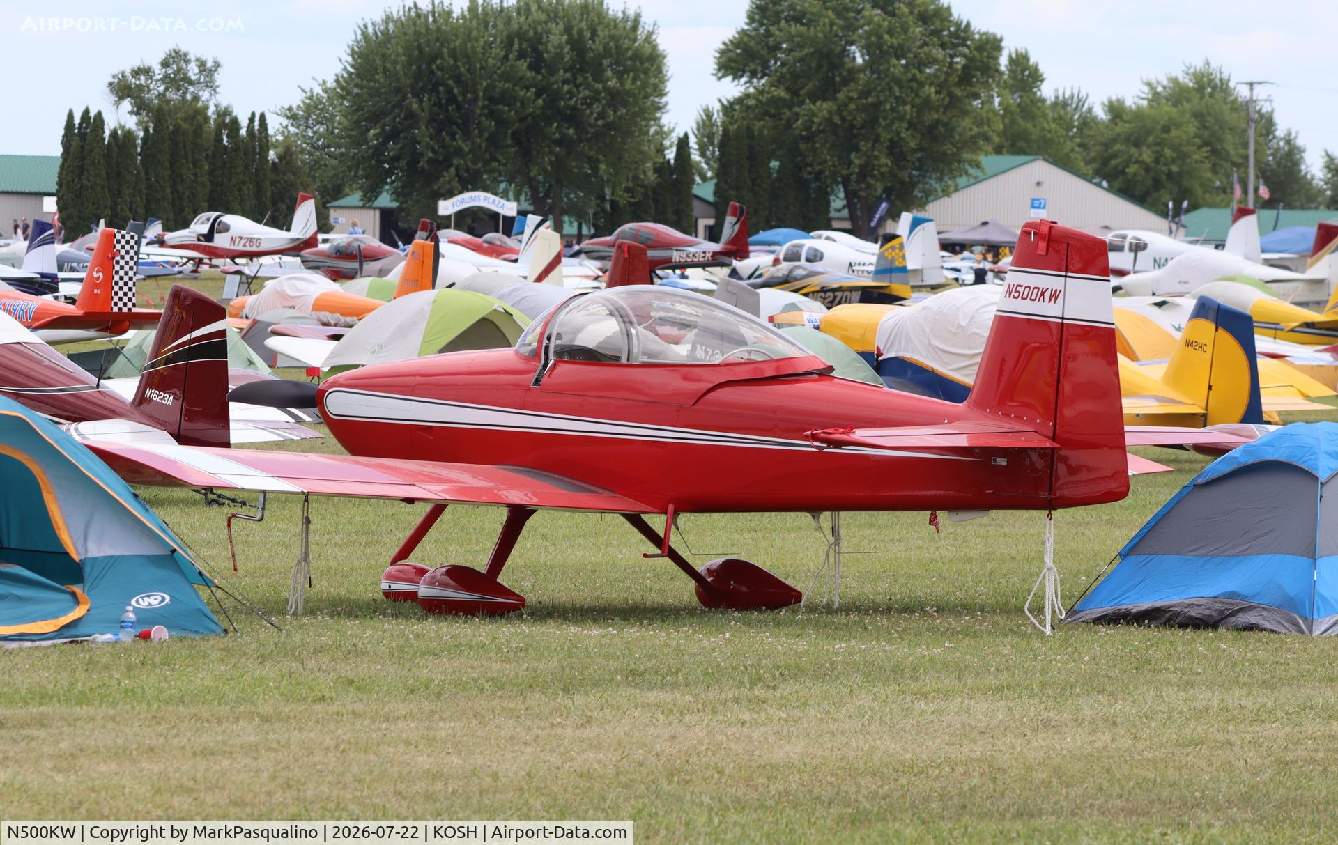 Aircraft N500KW, 2013 Vans RV-8A, c/n 81622, Vans RV-8A, at KOSH, photo by MarkPasqualino