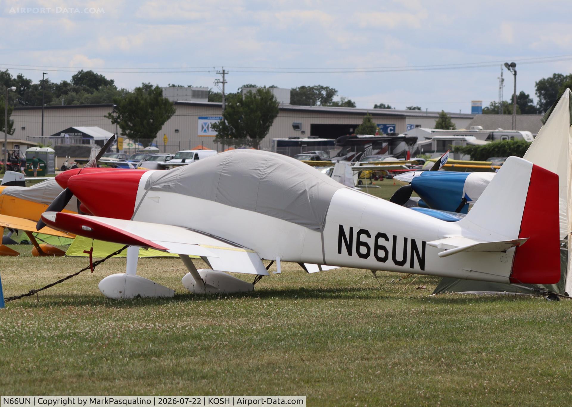 Aircraft N66UN, Vans RV-6, c/n 60342, Vans RV-6, at KOSH, photo by MarkPasqualino