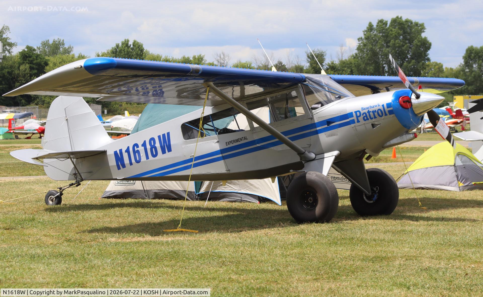 Aircraft N1618W, Bearhawk Patrol, c/n 11P-49P/50P-P267, Bearhawk Patrol, at KOSH, photo by MarkPasqualino