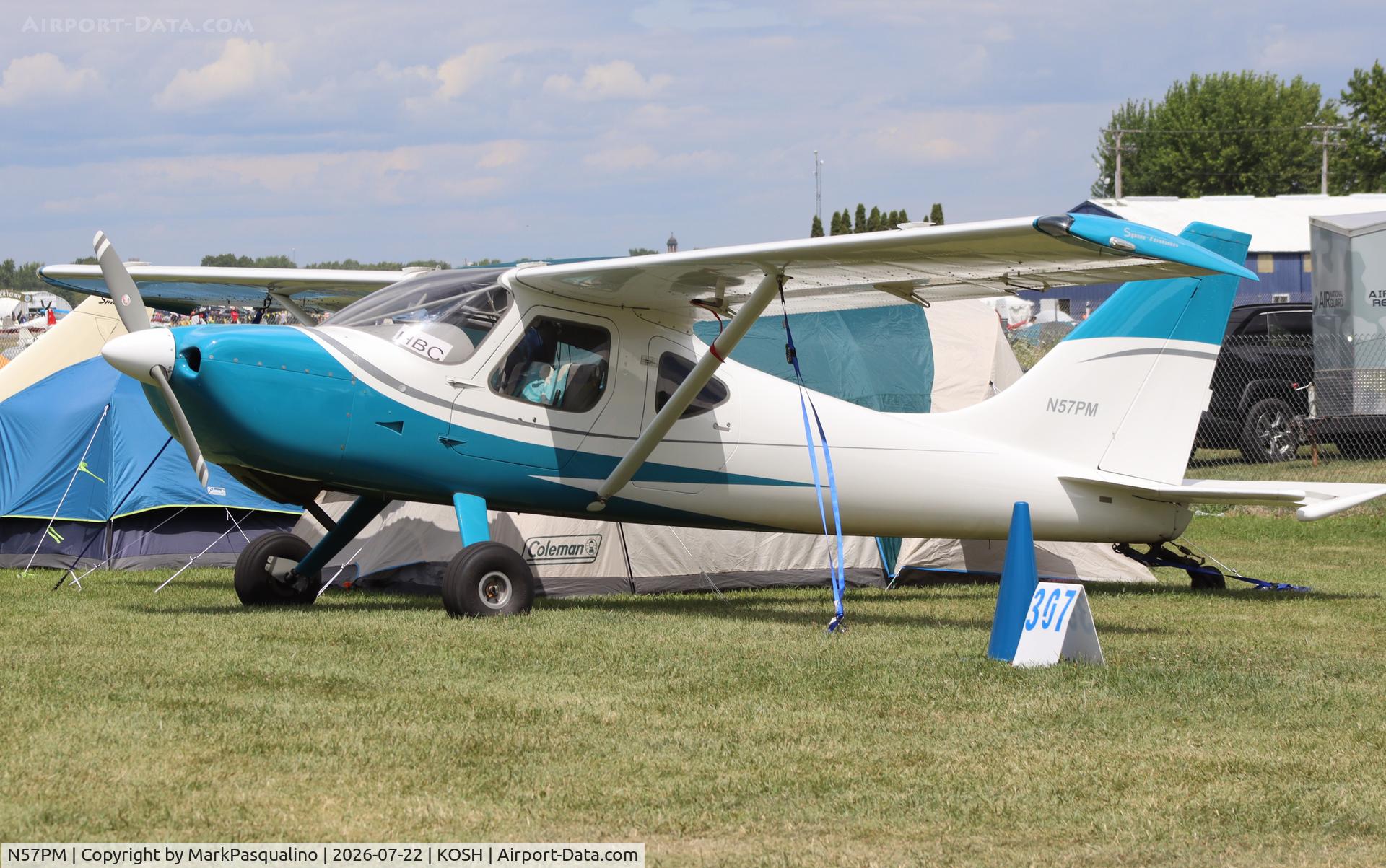Aircraft N57PM, 2016 Glasair GS-2 Sportsman, c/n 7438, Glasair GS-2 Sportsman, at KOSH, photo by MarkPasqualino