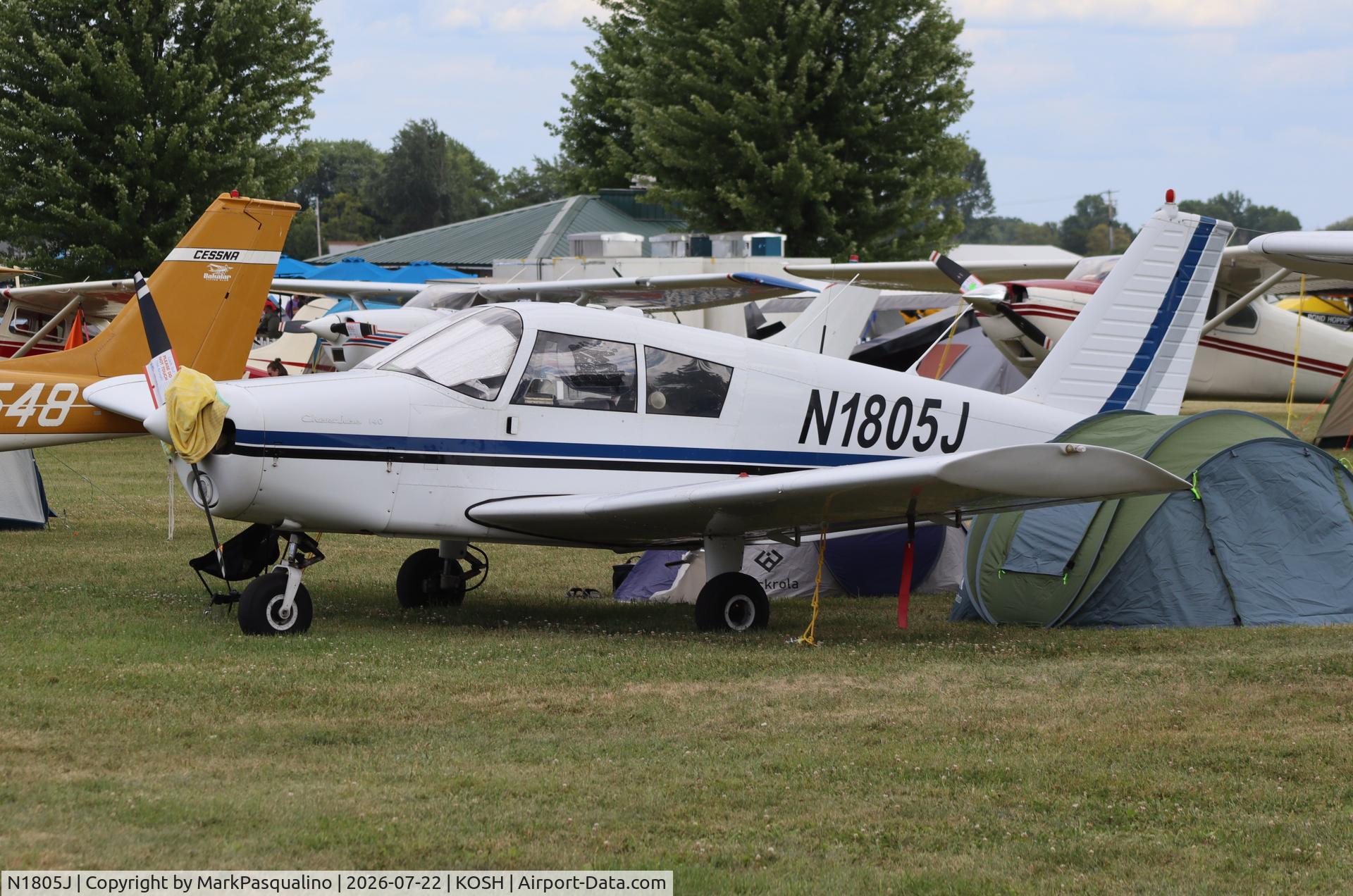 Aircraft N1805J, 1968 Piper PA-28-140, c/n 28-24233, Piper PA-28-140, at KOSH, photo by MarkPasqualino