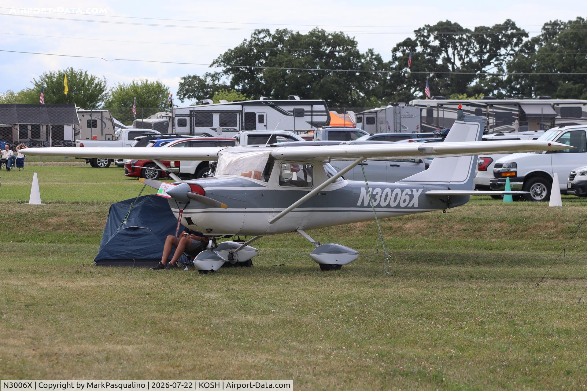 Aircraft N3006X, 1966 Cessna 150F, c/n 15064406, Cessna 150F, at KOSH, photo by MarkPasqualino
