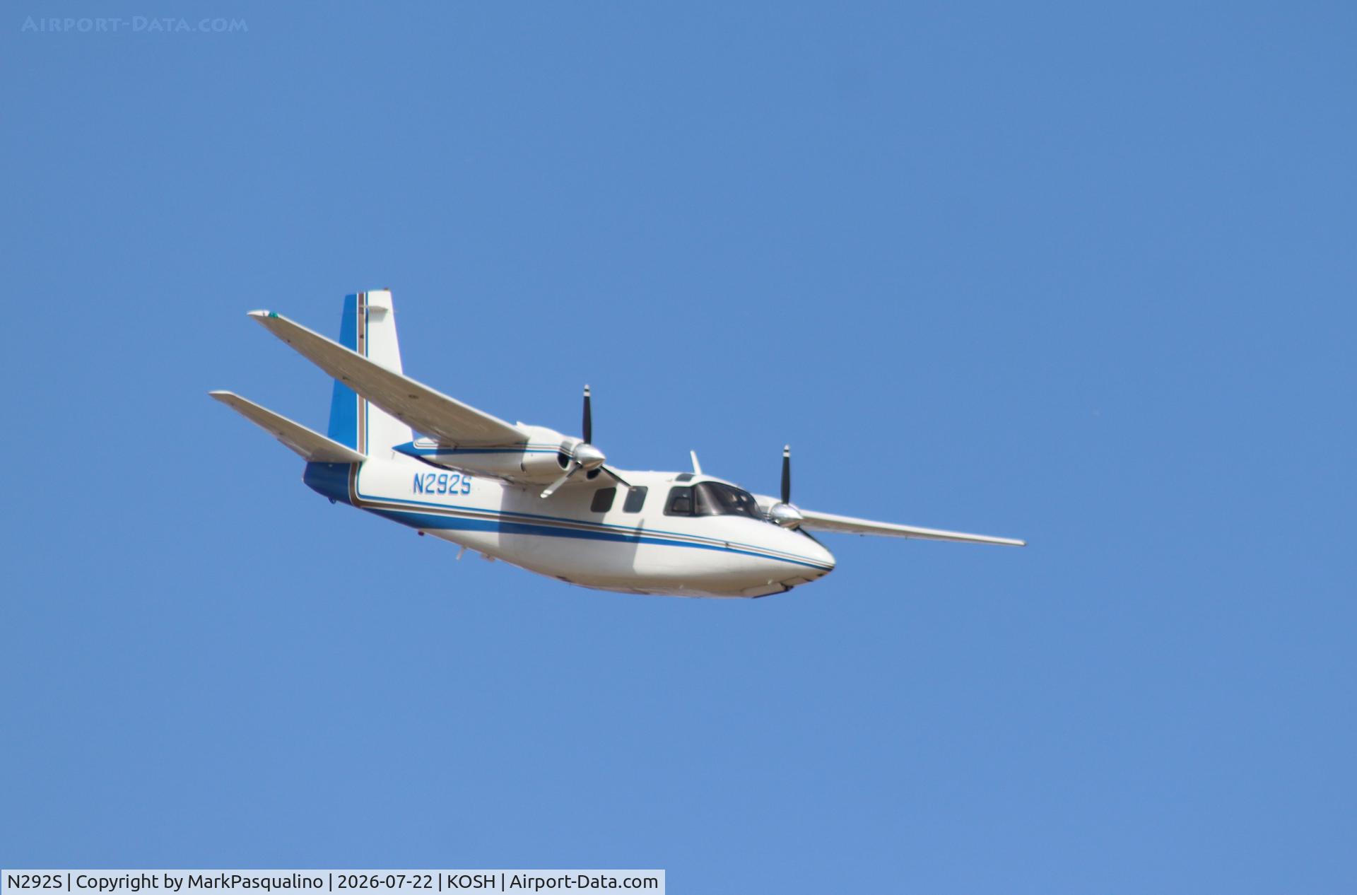 Aircraft N292S, 1976 Rockwell International 500-S, c/n 3274, Rockwell 500-S, at KOSH, photo by MarkPasqualino