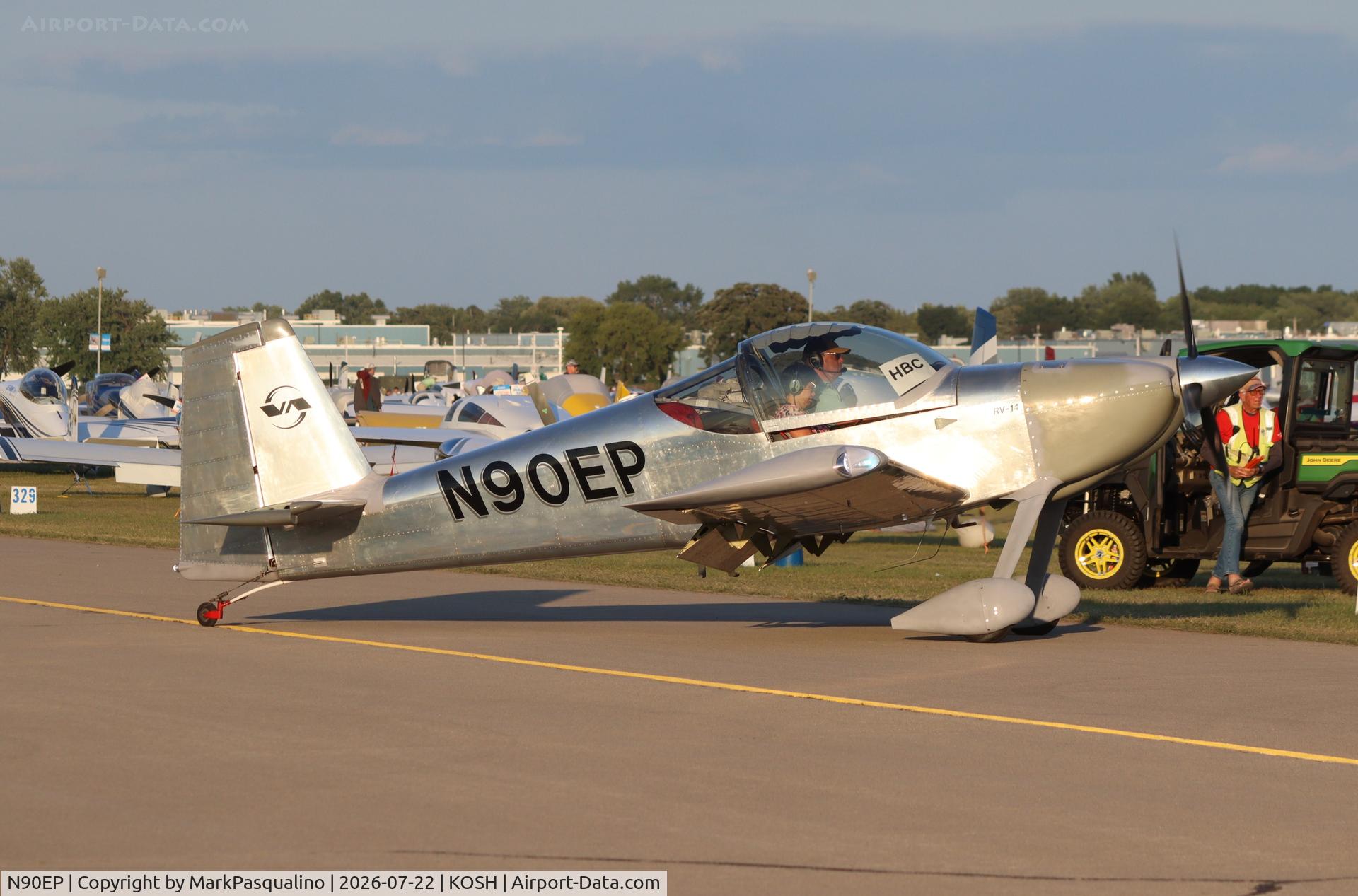 Aircraft N90EP, 2025 Vans RV-14, c/n 140783, Vans RV-14, at KOSH, photo by MarkPasqualino