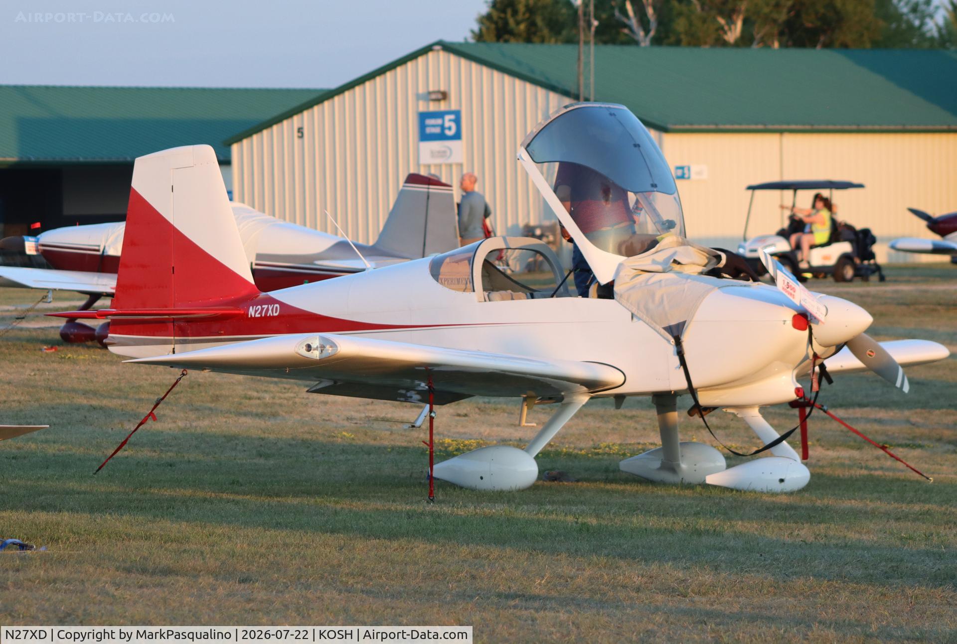 Aircraft N27XD, 2010 Vans RV-7A, c/n 72436, Vans RV-7A, at KOSH, photo by MarkPasqualino