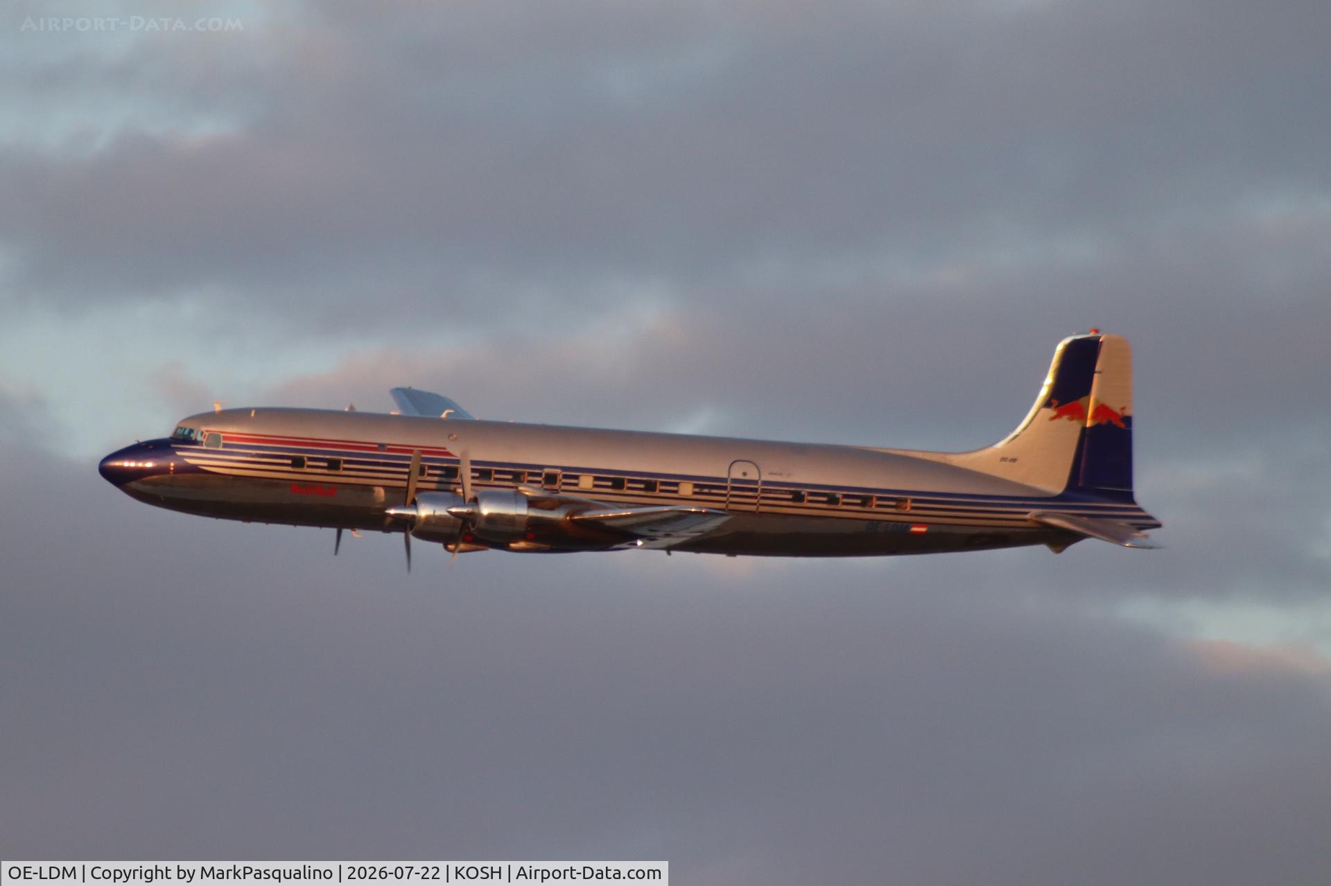 Aircraft OE-LDM, 1958 Douglas DC-6B, c/n 45563 l/n 1034, Douglas DC-6B, at KOSH, photo by MarkPasqualino