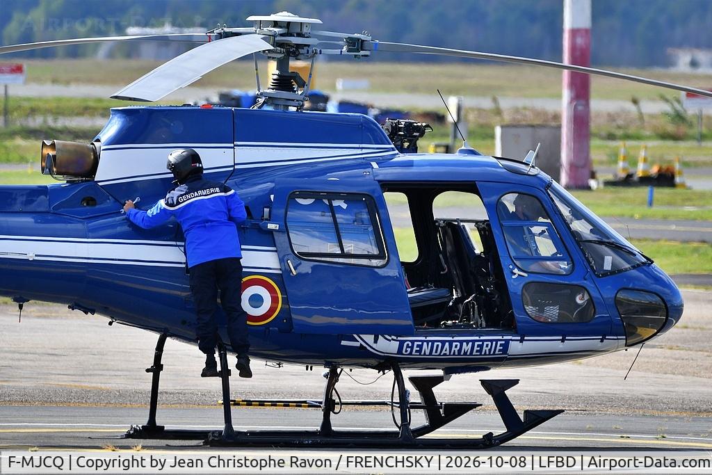 Aircraft F-MJCQ, Aerospatiale AS350B Ecureuil, c/n 2057, France Gendarmerie, at LFBD, photo by Jean Christophe Ravon / FRENCHSKY