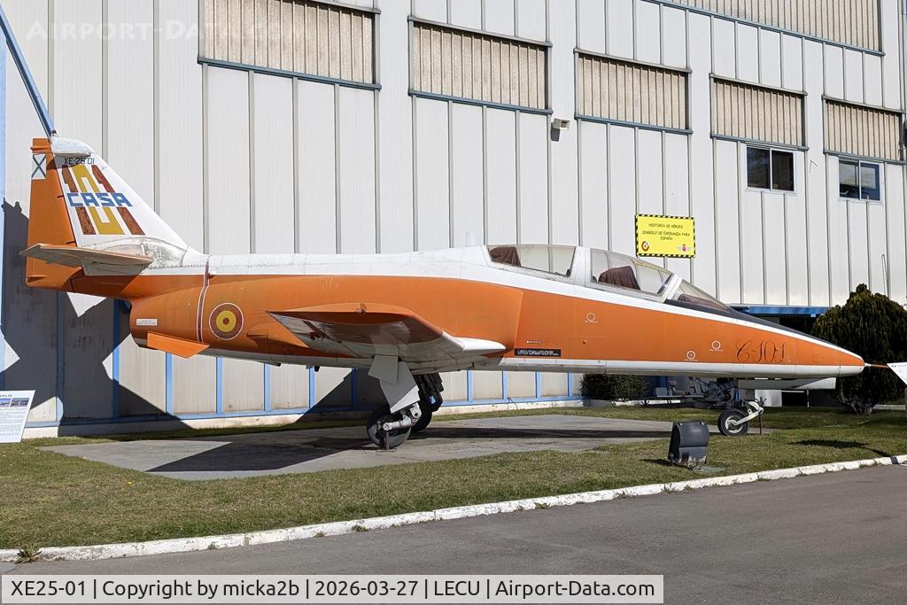 Aircraft XE25-01, 1977 CASA C-101EB Aviojet, c/n 991/P1 l/n 1, Preserved, at LECU, photo by micka2b