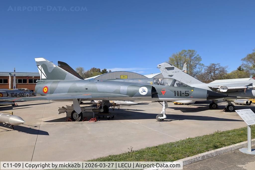 Aircraft C11-09, Dassault Mirage IIIEE, c/n 596, Preserved, at LECU, photo by micka2b