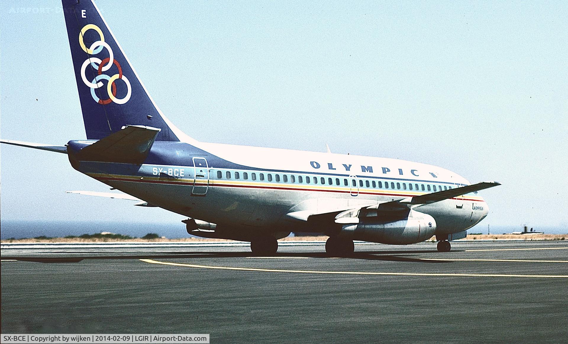 Aircraft SX-BCE, 1980 Boeing 737-284, c/n 22300 l/n 674, Ramp, at LGIR, photo by wijken