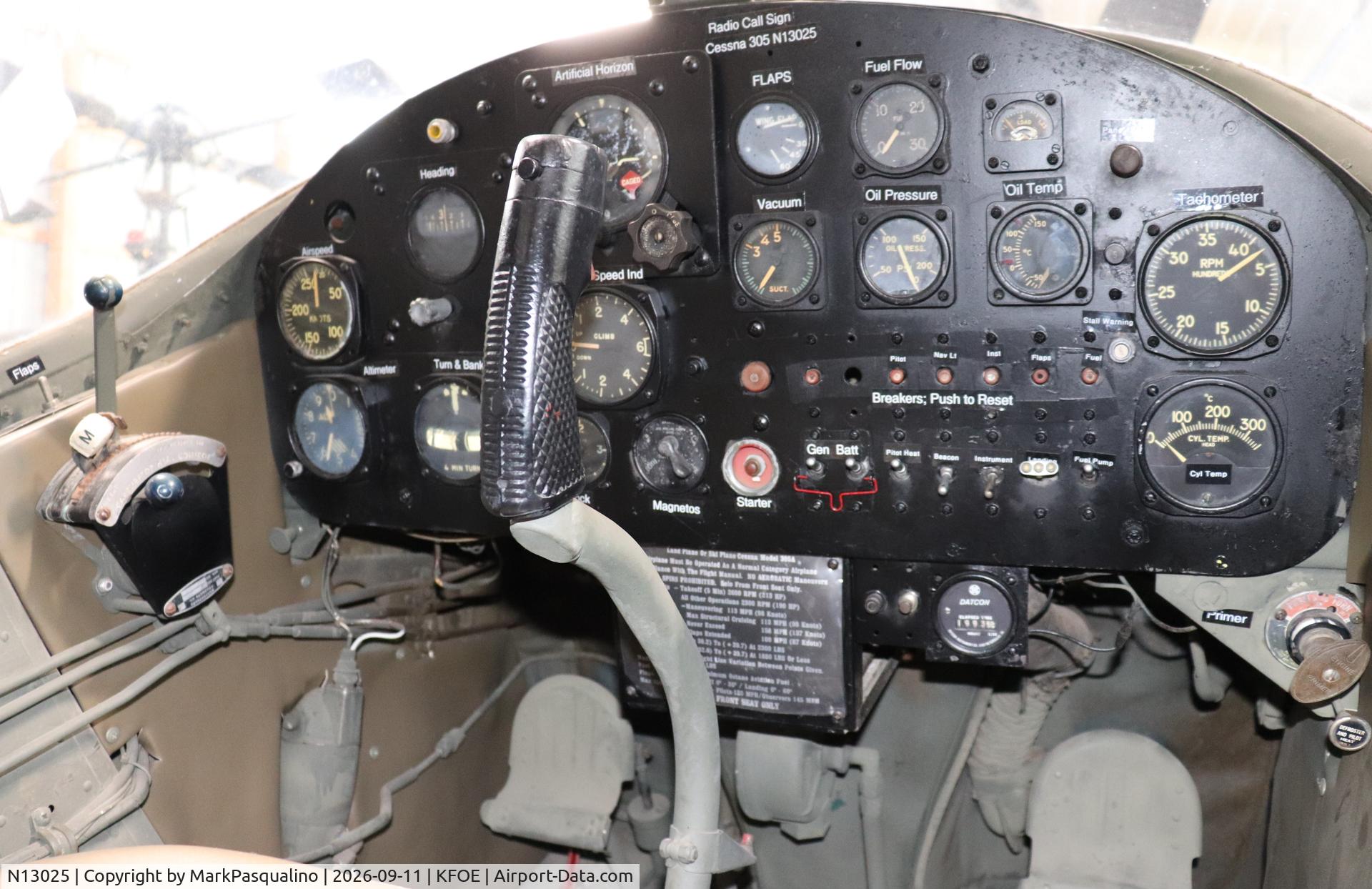 Aircraft N13025, Cessna 305A, c/n 22617, Cessna 305A, at KFOE, photo by MarkPasqualino