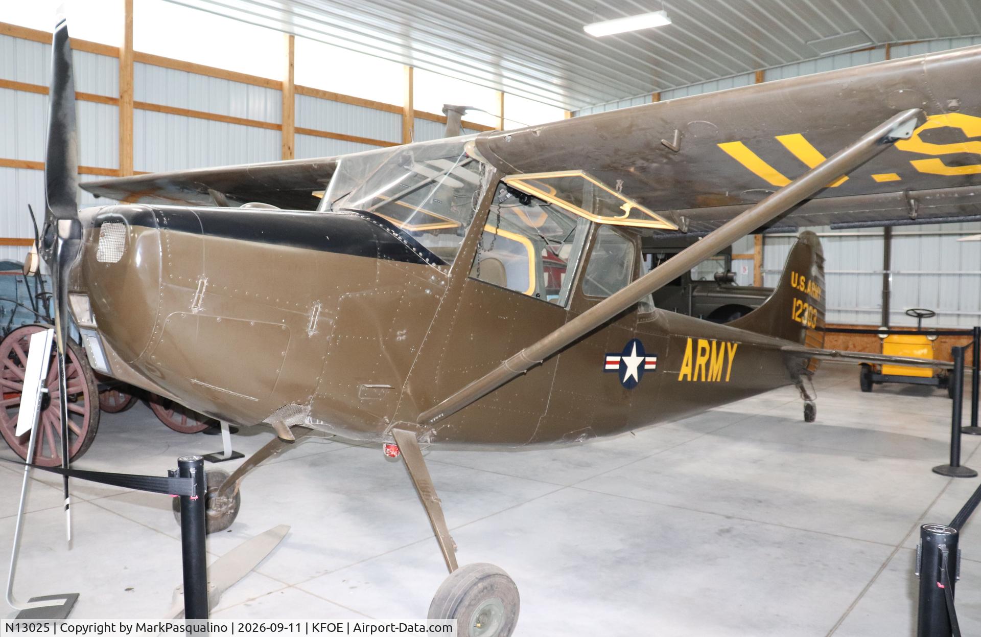 Aircraft N13025, Cessna 305A, c/n 22617, Cessna 305A, at KFOE, photo by MarkPasqualino