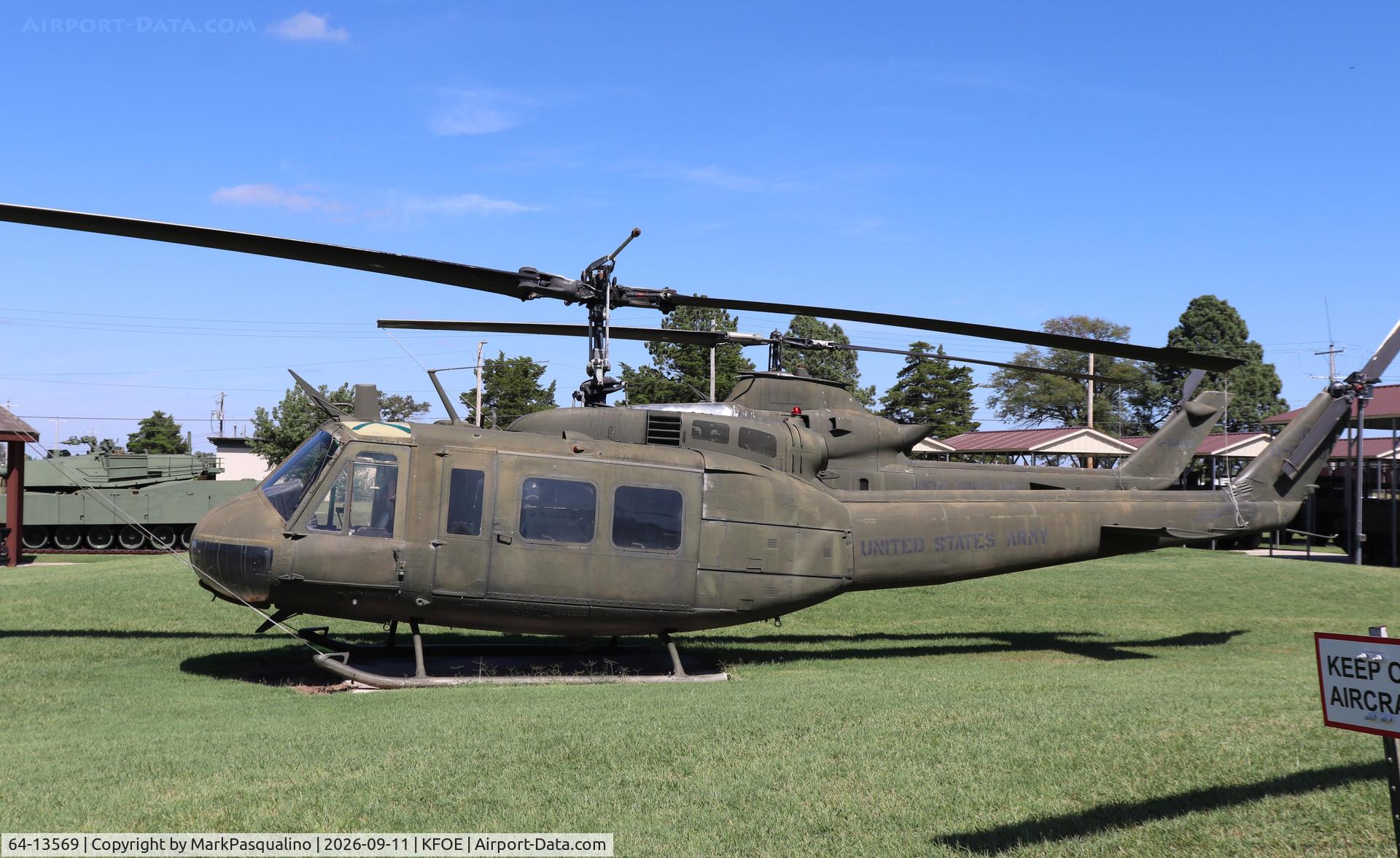 Aircraft 64-13569, 1965 Bell UH-1H Iroquois, c/n 4276, Bell UH-1H, at KFOE, photo by MarkPasqualino