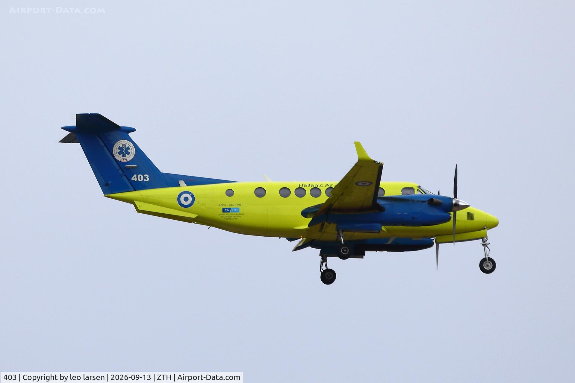 Aircraft 403, 2020 Beech King Air 350C, c/n FM-87, Zakynthos 13.9.2026, at ZTH, photo by leo larsen